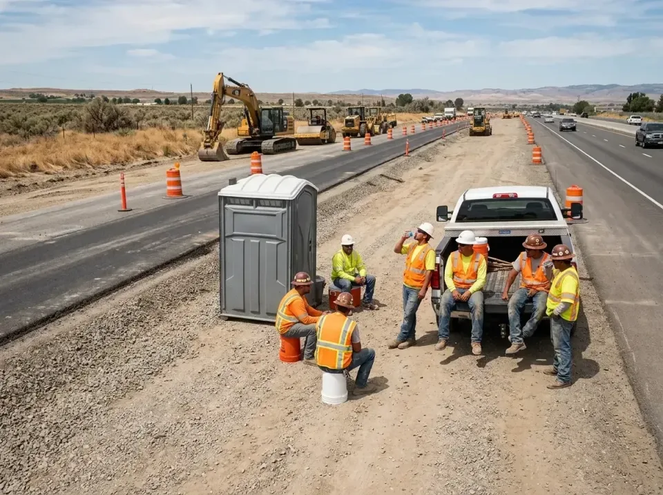 highway-road-construction-crew-007 — frequently asked questions, Porta Potty and Restroom Rentals in Milton-Freewater, OR
